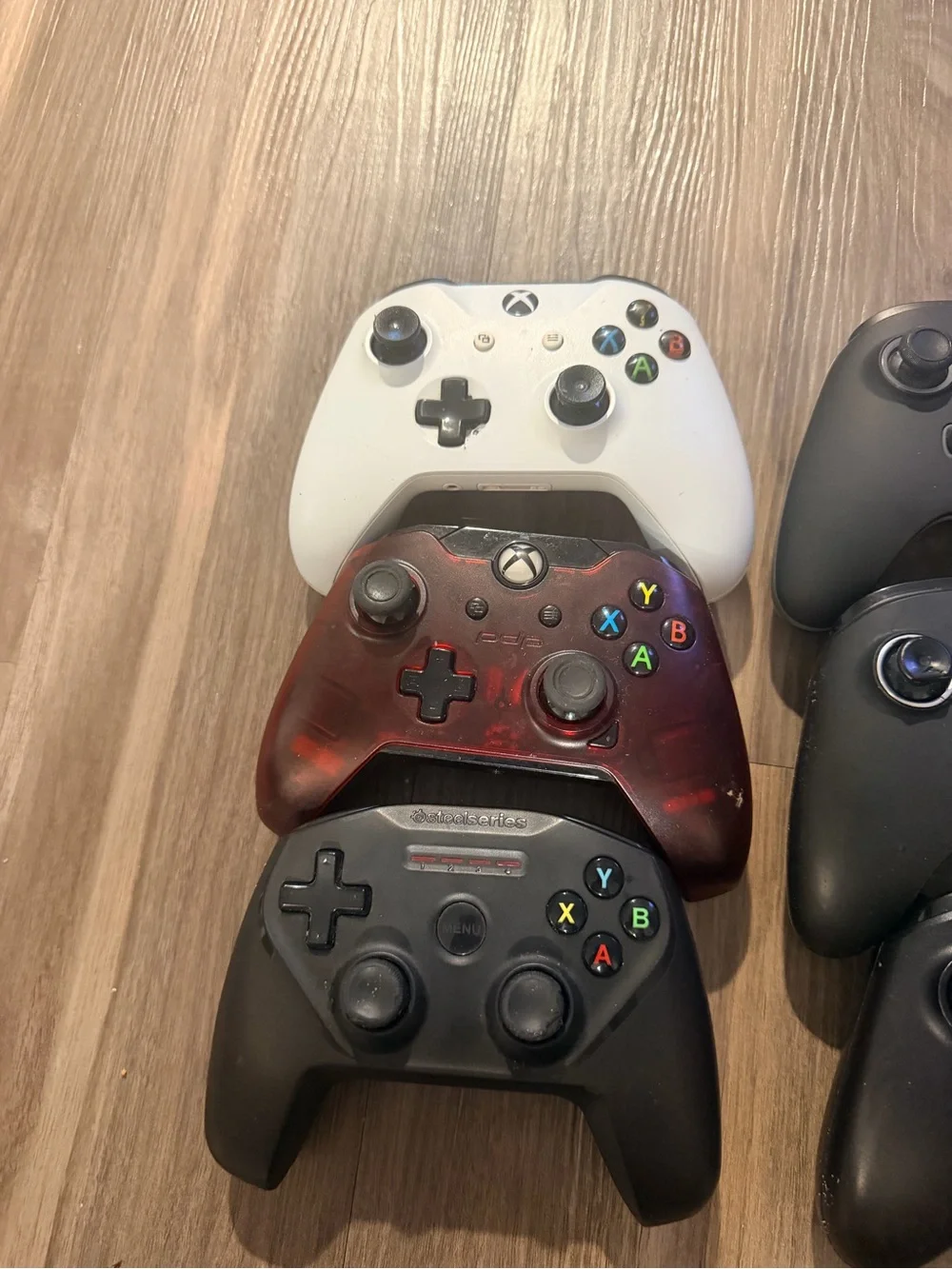 Lot of 6 Xbox Controllers Microsoft‎ PowerA PDP SteelSeries
